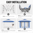 thumbnail image 4 of CROWN SHADES 13x13 Pop Up Gazebo Canopy Tent Gazebos Outdoor Gazebo for Backyard & Patio Blue&Gray, 4 of 9