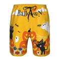 thumbnail image 3 of Balery Happy Halloween1 Traje de Baño Estilo Hawaiano para Hombre, Shorts de Secado Rápido con Bolsillos-Small, 3 of 6
