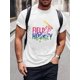 thumbnail image 1 of Men's Casual Short-Sleeve T-Shirt with Unique Print - Breathable 100% Cotton, Crew Neck, Perfect for Summer Outings, Printed Tops Tee For Adult, Men, Women, Teen, Teenager, Adolescent, Youth, 1 of 8