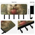 thumbnail image 2 of Hedgehog Strawberry Mail Holder Organizer Wall Mount with Shelf Key Holder Key Rack with 5 Key Hooks for Wall Decorative, 2 of 6