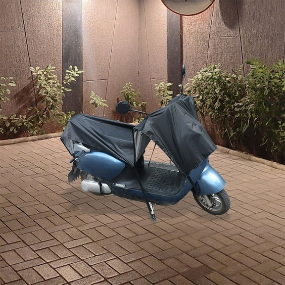 Beaupretty Motorcycle Cover Electric Bike Cover Black Outdoor Protection 1Set