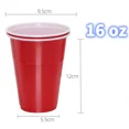 thumbnail image 3 of 50pcs Disposable Plastic Cups Everyday Use Sturdy Plastic Party Cups For All Occasions Available In Many Color Party Supplies Blue 50pcs, 3 of 6
