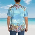 thumbnail image 6 of Goofa Sea and Fish Hawaiian Shirt for Men, Unisex Summer Beach Casual Short Sleeve Button Down Shirts,Aloha Tropical Floral print shirt-Large, 6 of 9