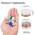 thumbnail image 2 of Uxcell Tapas de Flip Off de 13 mm 100PCS Sellos Sin Bisel Tapas de Flip Off para Frascos de Vidrio Botellas Liofilizadas, Blanco/Dorado, 2 of 6
