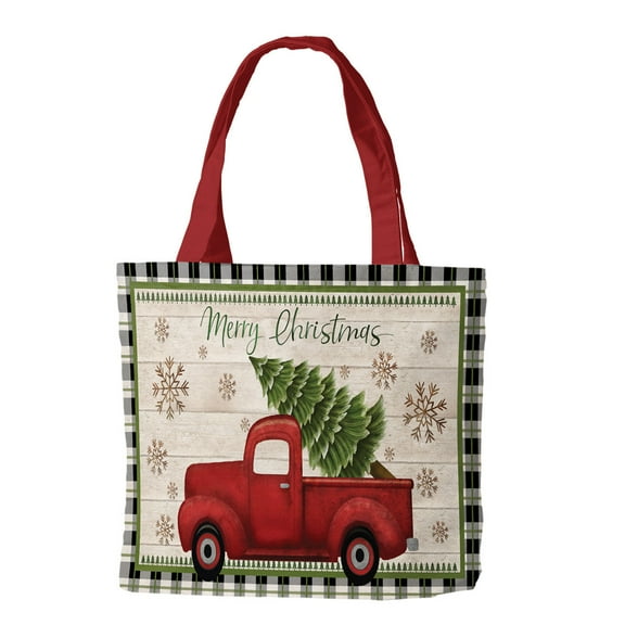 Briarwood Lane Merry Christmas Pickup Truck Tote