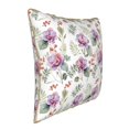 thumbnail image 2 of Fotbe Orchids Flowers Pattern Velvet Decorative Throw Pillow Covers with Elegant Piping, Soft Plush Cushion Cover for Sofa, Bed, Car, Office-20"x20", 2 of 8