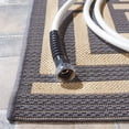 thumbnail image 3 of Safavieh Courtyard Ariana Geometric Indoor/Outdoor Runner Rug, Gray/Cream, 2'3" x 12', 3 of 10