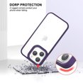 thumbnail image 6 of ULAK iPhone 14 Pro Max Case, Slim Shockproof Bumper Phone Case for Apple iPhone 14 Pro Max 6.7 inch for Women Girls Boys Men, Dark Purple Clear, 6 of 11