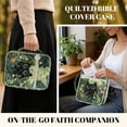 thumbnail image 2 of FOR U DESIGNS Cat Leaf Print Bible Case Lightweight Bible Holder Case with Handle Washable Book Cover Church Bag Bible Protective Tote Bag with Zipper Pocket, 2 of 7