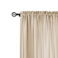 thumbnail image 3 of Commonwealth Thermavoile Rhapsody Lined Tailored Pole Top Curtain Panel - 54x72" - Ivory, 3 of 3