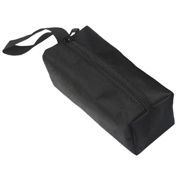 Bolsa de herramientas con cremallera, organizador multifuncional de tela Oxford. Negro S 1680D