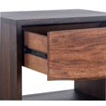thumbnail image 5 of World Interiors Palermo 24" Wood Live Edge Night Stand in Brown/Raw Walnut, 5 of 5