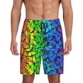 thumbnail image 1 of Fotbe Multicolored Butterflies Pantalones Cortos de Pijama para Hombre, Ropa de Dormir, Pantalones de Pijama Cortos para Hombre-Small, 1 of 6