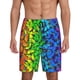 thumbnail image 1 of Fotbe Multicolored Butterflies Pantalones Cortos de Pijama para Hombre, Ropa de Dormir, Pantalones de Pijama Cortos para Hombre-Small, 1 of 6