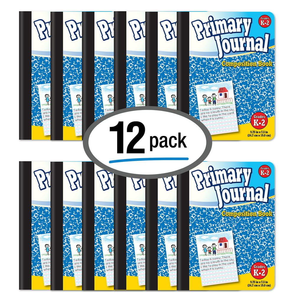 Primary Journal, Hardcover, Primary Composition Book Notebook Grades