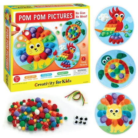 UPC: 0092633315057 | Creativity for Kids Pom Pom Pictures – Child  Beginner Craft Kit for Boys and Girls