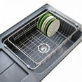 thumbnail image 3 of Riousery Dish Drying Rack, Stainless Steel Expandable Over Sink Dish Rack, Adjustable Dish Drainer for Kitchen Sink or Countertop, Space-Saving Design, 11.8"–16.5", 3 of 8