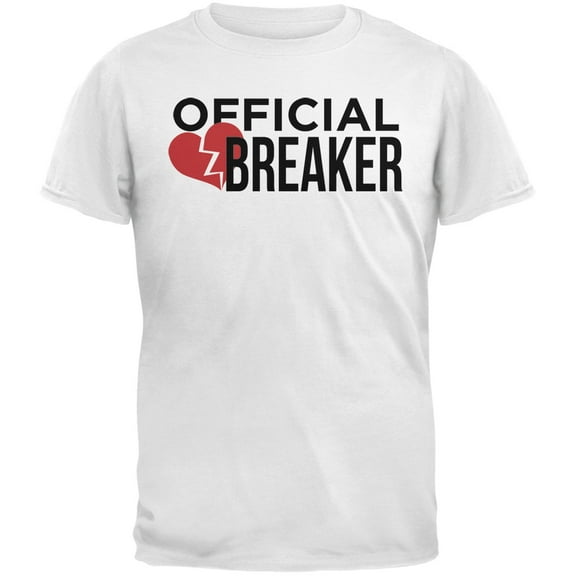 Official Heart Breaker White Adult T-Shirt - X-Large