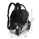 thumbnail image 2 of Easygdp Black White Fluid Sculpture para Bolsa de Bebé de Gran Capacidad con Múltiples Bolsillos, Bolsa de Pañales para Padres, Bolsa de Viaje Organizada y Elegante, 2 of 6