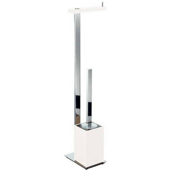 Natura Auxiliary Stand Chrome/White Wood