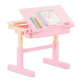 thumbnail image 4 of Modern Desk with Tilt Top Accessory Set for 18" Dolls: Creative Thinking Plastic Accessories, 4 of 6