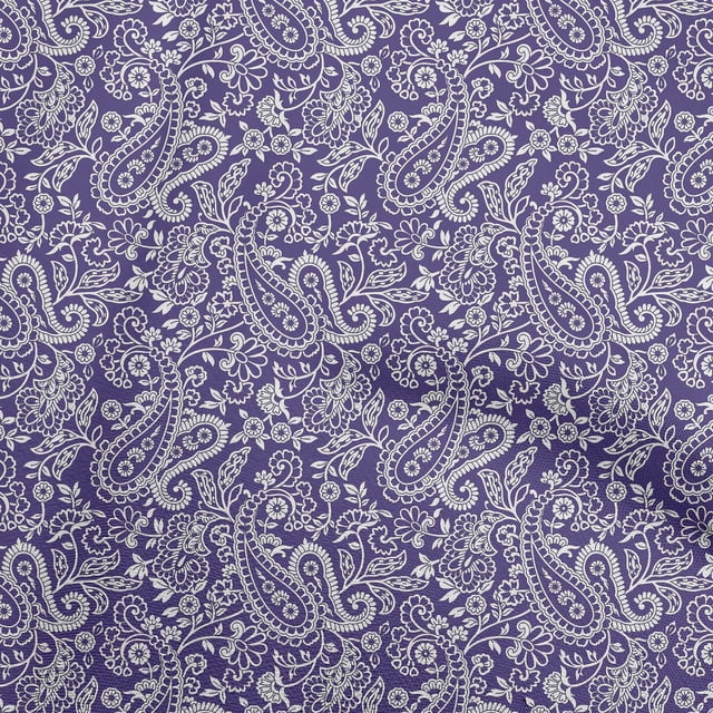 oneOone Polyester Lycra Dark Purple Fabric Block Sewing Material Print Fabric By The Yard 56 Inch Wide