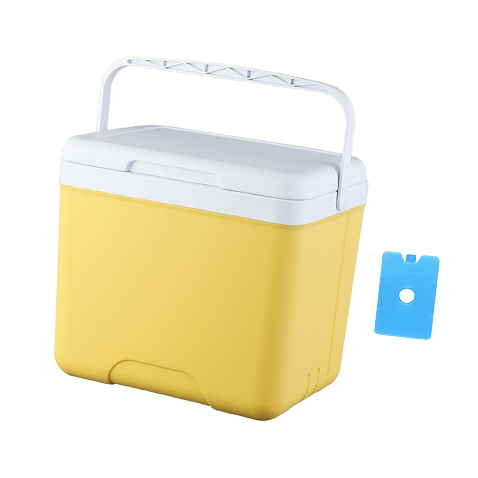 koolsoo Insulated Camping Storage Case Cooling Bucket Multifunctional Ice Chest Box Organizer for Barbecue Groceries Traveling 13L