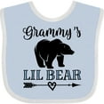 thumbnail image 3 of Inktastic Grammy Lil Bear Grandson Boys Baby Bib, 3 of 4