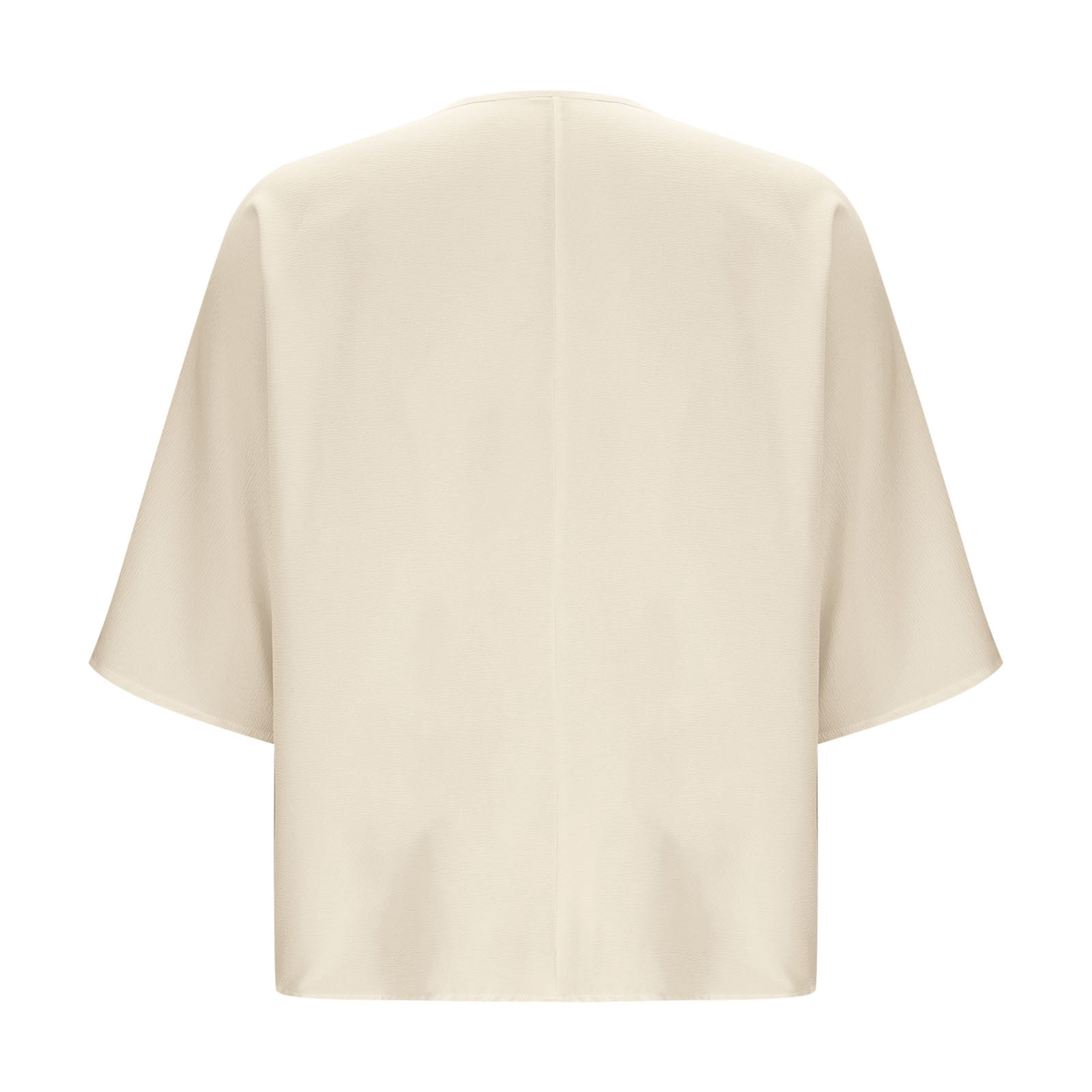 Button-Down Shirts for Women Plus Size L-4X Lightweight 3/4 Sleeve Blouses Tops Womens Casual Solid Color Loose V Neck Beach Cover Ups Tees Top