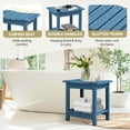 thumbnail image 6 of SERWALL HDPE Shower Bench for Inside Shower, Waterproof Shower Stool with Handles- Blue, 6 of 9