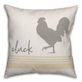 thumbnail image 2 of Creative Products Cluck Rooster 18x18 Spun Poly Pillow, 2 of 3