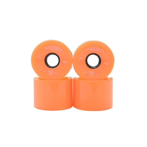 Ruedas de monopatín Soidarity 4 piezas de cuero Naranja