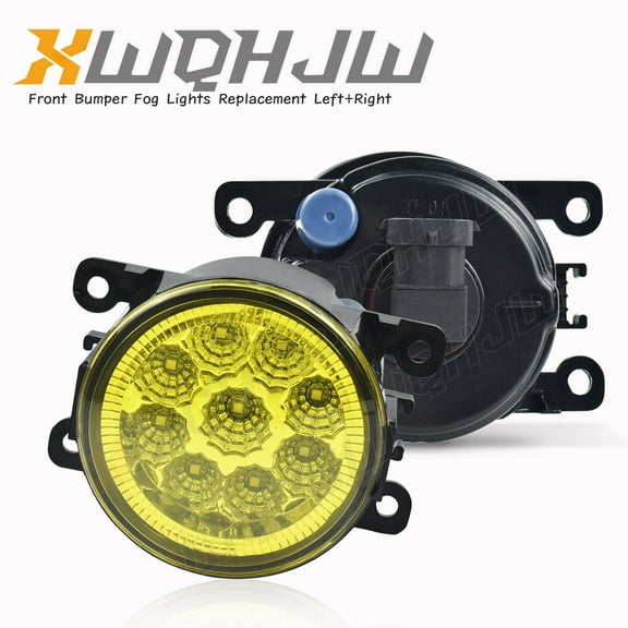 2PCS Front Bumper Yellow Fog Light Lamp Compatible with JEEP COMPASS 2017-2021