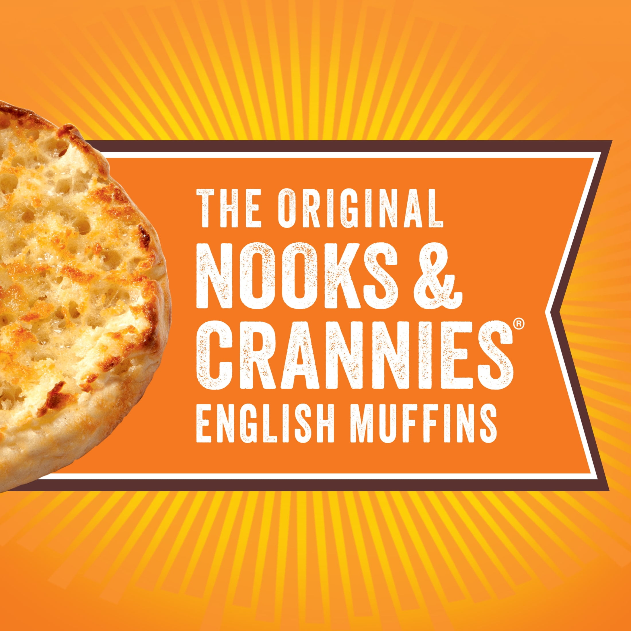 Thomas' Sourdough English Muffins, 6 count, Plain English Muffins, 12 oz Tray