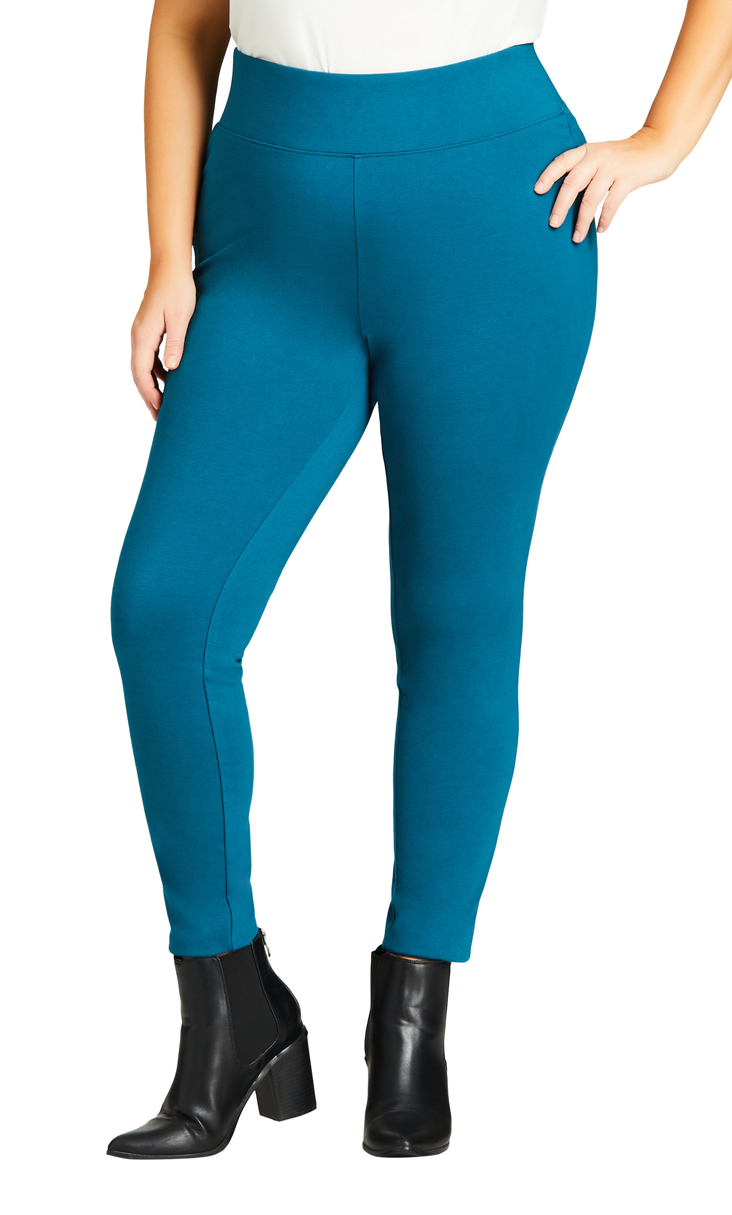 AVENUE Womens Plus Size Ponte Pant Wide 