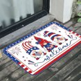 thumbnail image 3 of Djunllk Independence Day Door Mat - 4Th of July Decor Gnome Pattern Patriotic Welcome Doormat, Non-Slip Rubber Backing Linen Door Rug, 15.7" x 23.6", 3 of 8