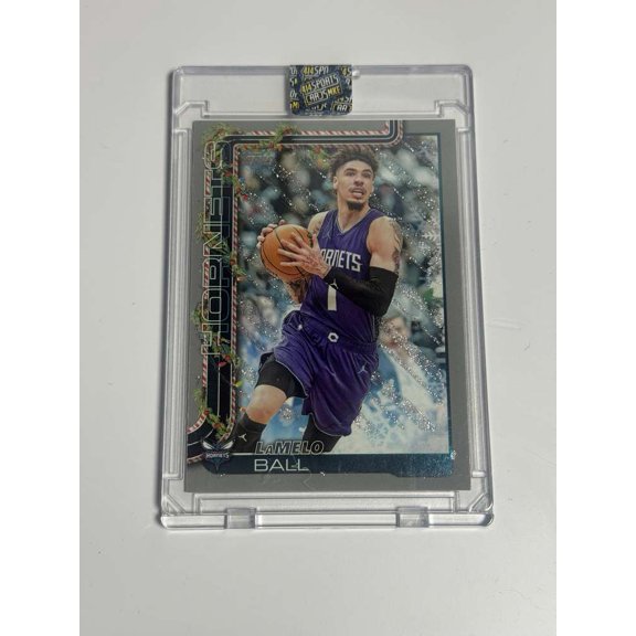 2025 Topps Holiday Dazzle Short Print #H53 LaMelo Ball Mint Parallel Charlotte Hornets Basketball Card