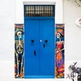 thumbnail image 4 of Vjnyvs Polyester Day of the Dead Sugar Skull Couple Door Banner Dia De Los Muertos Mexican Fiesta Decor 1-Pair, 4 of 7