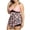 Pink, variant on Plus Size Tankini Halter Swimsuits for Women Pink Two Piece Bathing Suits with Swim Shorts
