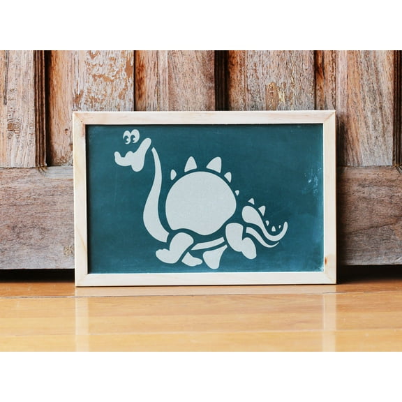Funny Dinosaur Stencil - Art and Wall Stencil (5"x6")