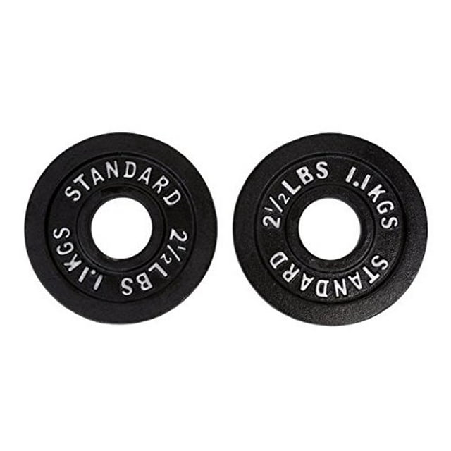 Ader Assiette Olympique Noire (2,5 LBS) Vendue par Paire