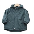 thumbnail image 5 of mgoYE Toddler Boys Windbreaker Casual Outerwear Kids Lightweight Zip Hooded Jacket Baby Cute Coat(AG,110), 5 of 7