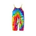 thumbnail image 2 of Toddler Baby Girls Halter Backless Tie Dye Romper Baby Kid Sleeveless Jumpsuit Pants Clothes with Pocket Size 1-6T, 2 of 4