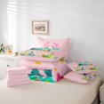 thumbnail image 6 of Manfei Sealife Axolotl 7-Piece Twin Bedding,Kawaii Ocean Animal Bedding Comforter Set,Pink Reversible, 6 of 7