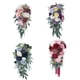 thumbnail image 5 of Ramo de novia Artificial Minnieouse decoraciones de boda Púrpura de la vendimia 45 cm * 22 cm, 5 of 6