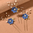 thumbnail image 5 of Épingle à Cheveux de Mariage Fleur : 3 Pcs Fausse Perle Rétro Pièce de Cheveux Accessoire pour Cheveux, 5 of 5