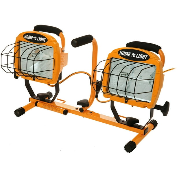 Designers Edge L14SLED 1000Watt Halogen Twin Head Tripod Work Light
