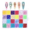 thumbnail image 2 of 24 Grid Flat Resin Nail Rhinestones 3500 Pcs Nail for Acrylic Nails Manicure DIY Nail Decorations, 2 of 5