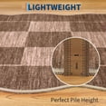 thumbnail image 6 of Garvee 6'x9' Scalloped Area Rugs Modern Checkered Carpet, Washable Non-Slip Rug Contemporary Floor Mats for Living Room Bedroom Dining Room, Mousee, 6 of 7