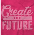thumbnail image 2 of Inspirational Create The Future Quote Women Plus Size Graphic Pullover Hoodie Brisco Brands 2X, 2 of 3